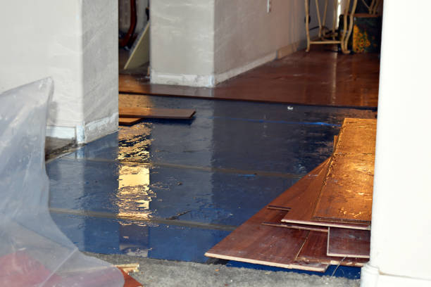 Professional Burst Pipe Cleanup technician working in Rome, NY